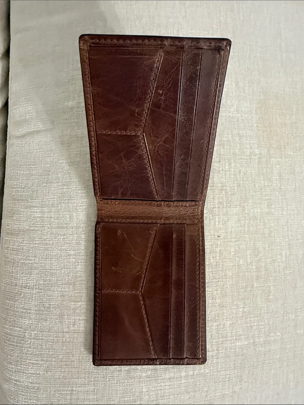 Fossil Men's Dark Brown Leather Bifold Wallet
